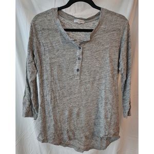 Aritizia 100% linen henley top